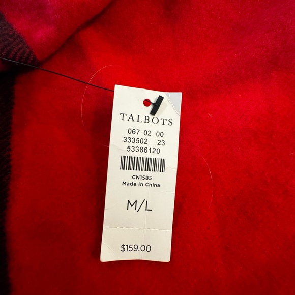 NWT Talbots Cozy Poncho - Picture 6 of 9